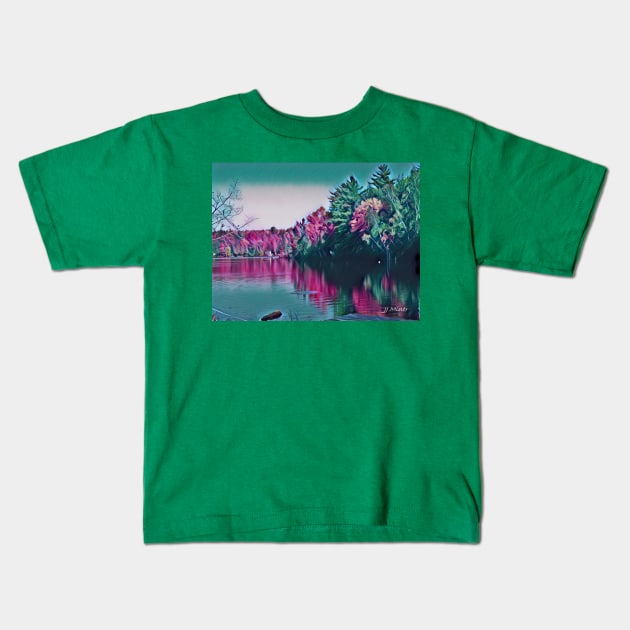 Peaceful Pond Kids T-Shirt by Unique Gifts 24/7
